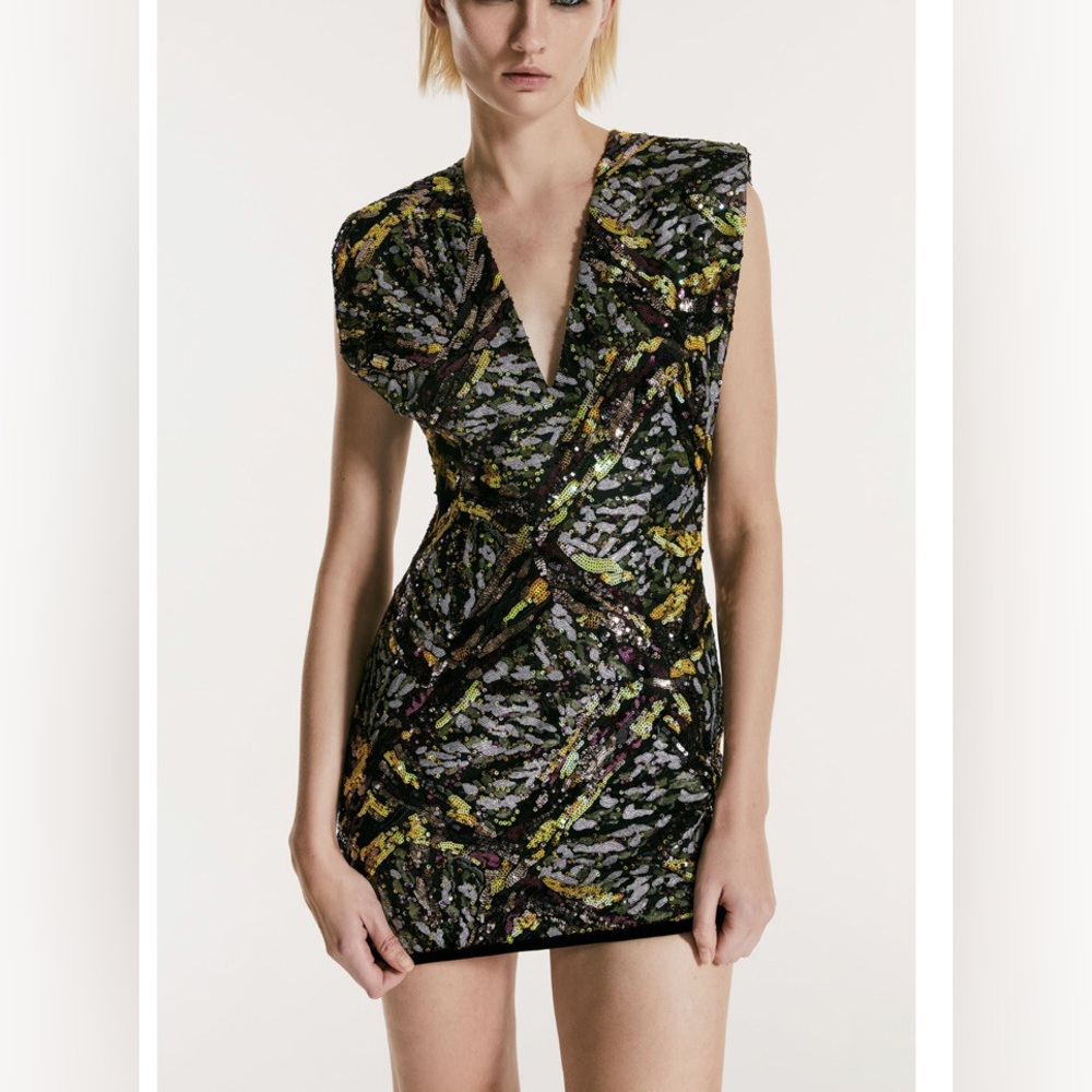 Zara limited edition sequins mini dress NWT